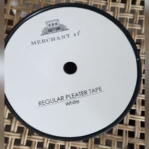 Regular pleater tape white 3.5 inch x 30 ft New